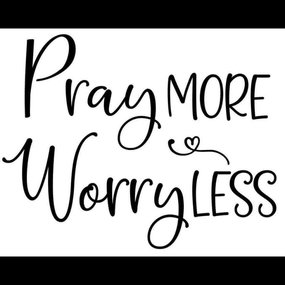 New pray more worry less decal sticker - Picture 1 of 2
